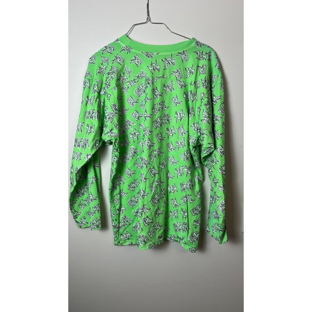 ERL SURF VENICE BEACH METALLIC SCRIPT PRINT LONG SLEEVE SHIRT - Picture 6 of 9